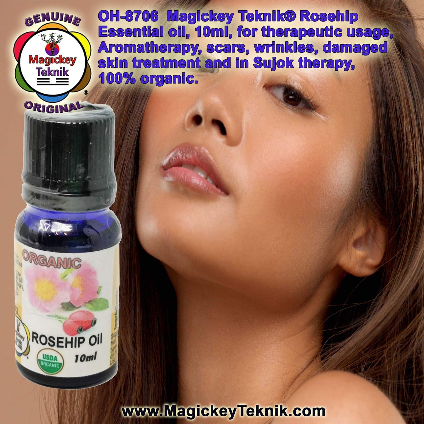 OH-8706 – Magickey Teknik® Rose Hip (Rosa Rugosa) Essential Oil