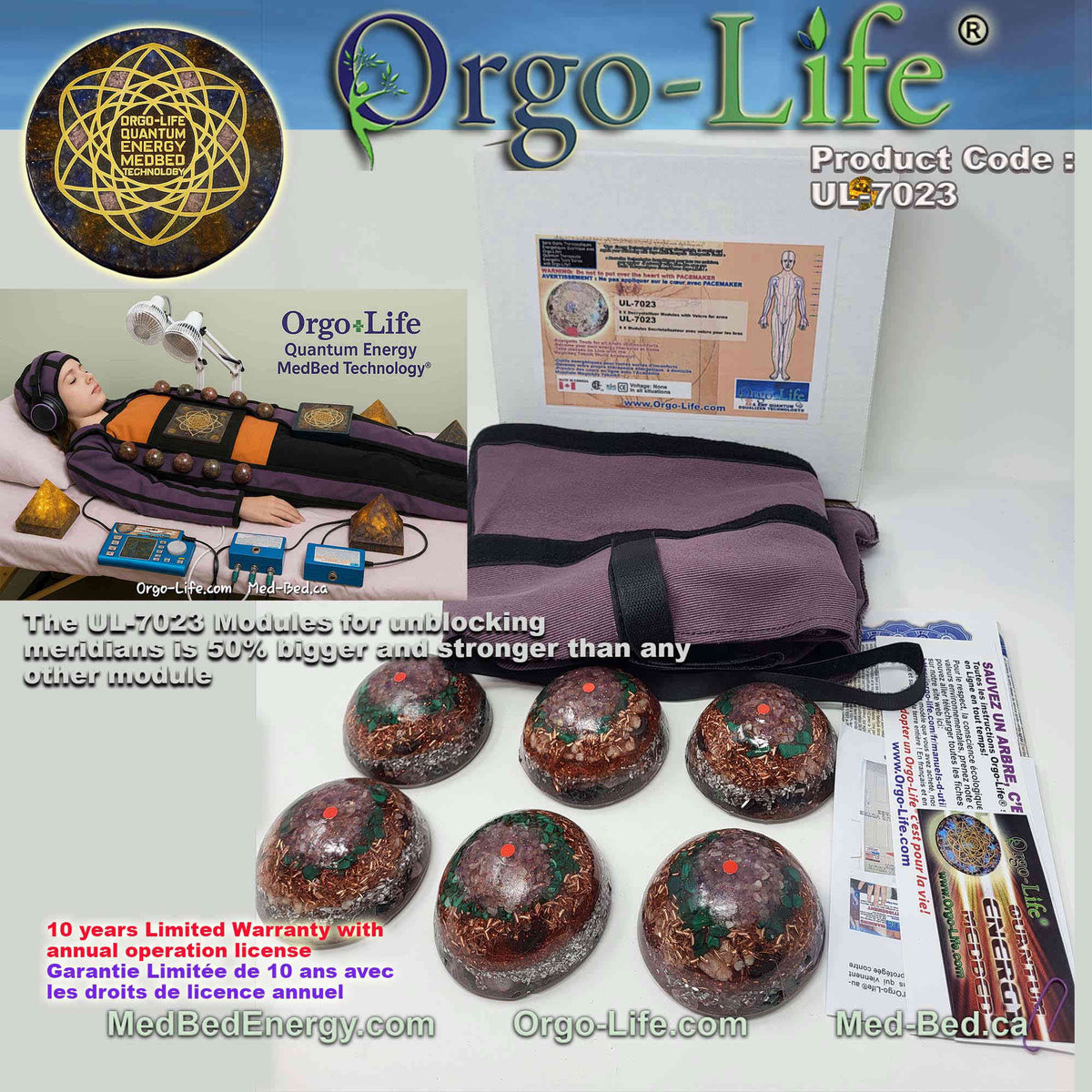 UL-7023 The meridians Modules – Orgo-Life® Quantum MedBed®