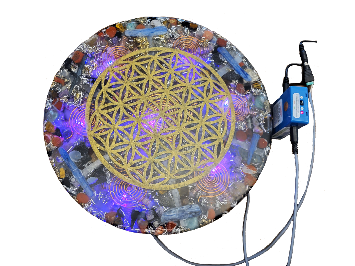 UL-3609 6” Round Plate – Himalayan Crystal Energy Plate: Orgo-Life Technology, Active/Passive