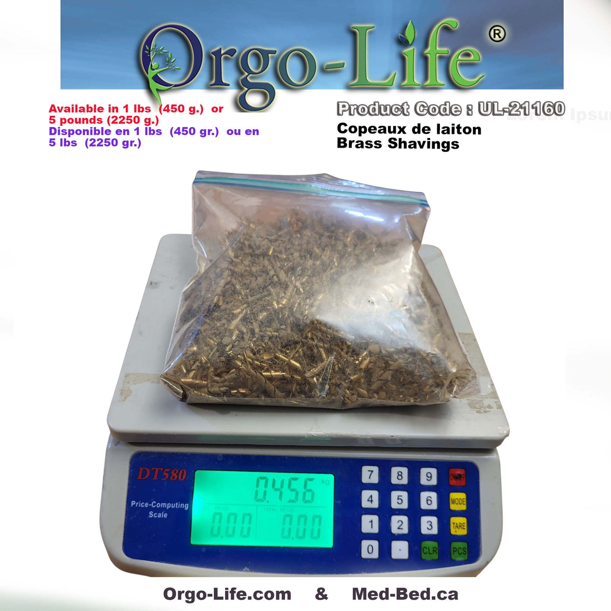 UL-21160 Orgo-Life® Brass Shavings For Resin Art & Decorative Craft Projects