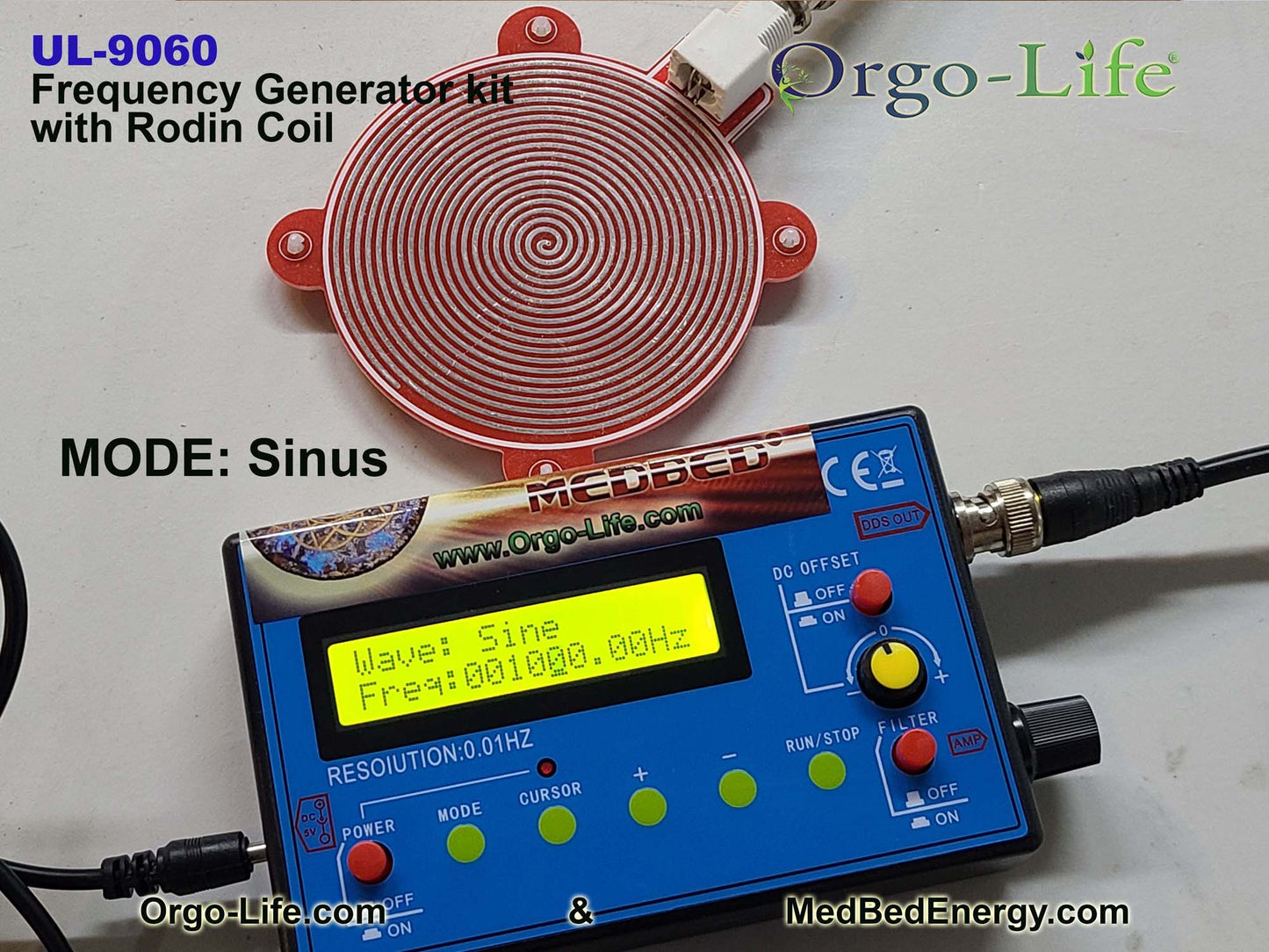 UL-9060 Orgo-Life® Générateur de fréquences RIFE + Télécommande Quantique Scalaire – Série Bien-être