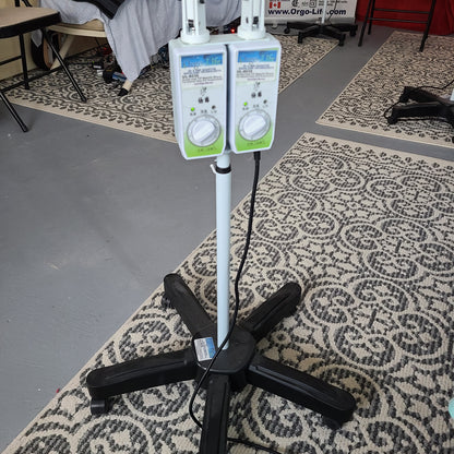 UL-8035  Lampe magnetique therapeutique far infrared, mineral LAMP TDP, 2 tetes sur pieds 500 watts au total