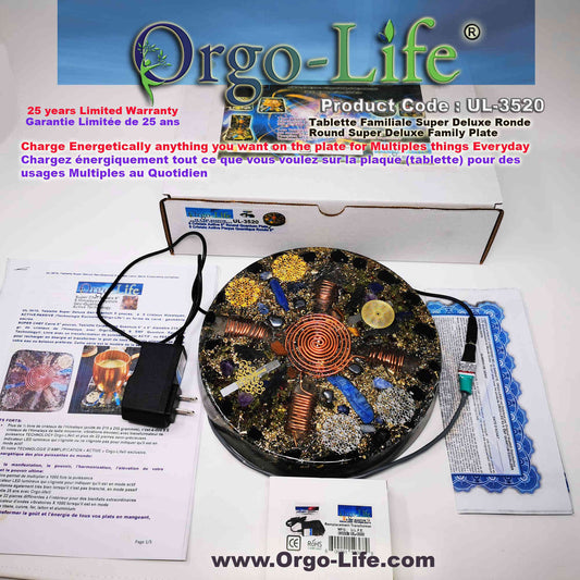 UL-3520 Orgo-Life® Quantum Technology Himalayan Crystal Energy Plate