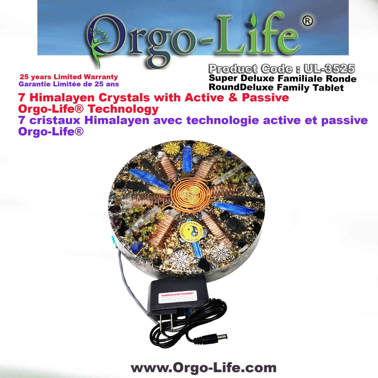 UL-3525 Orgo-Life® 5G  Himalayan Crystal Family Tablet
