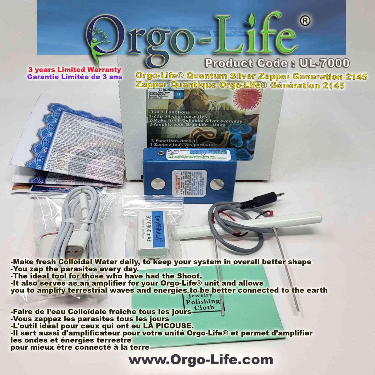 UL-7000 / UL-7002 Quantum Energy Zapper – Biofrequential Wellness