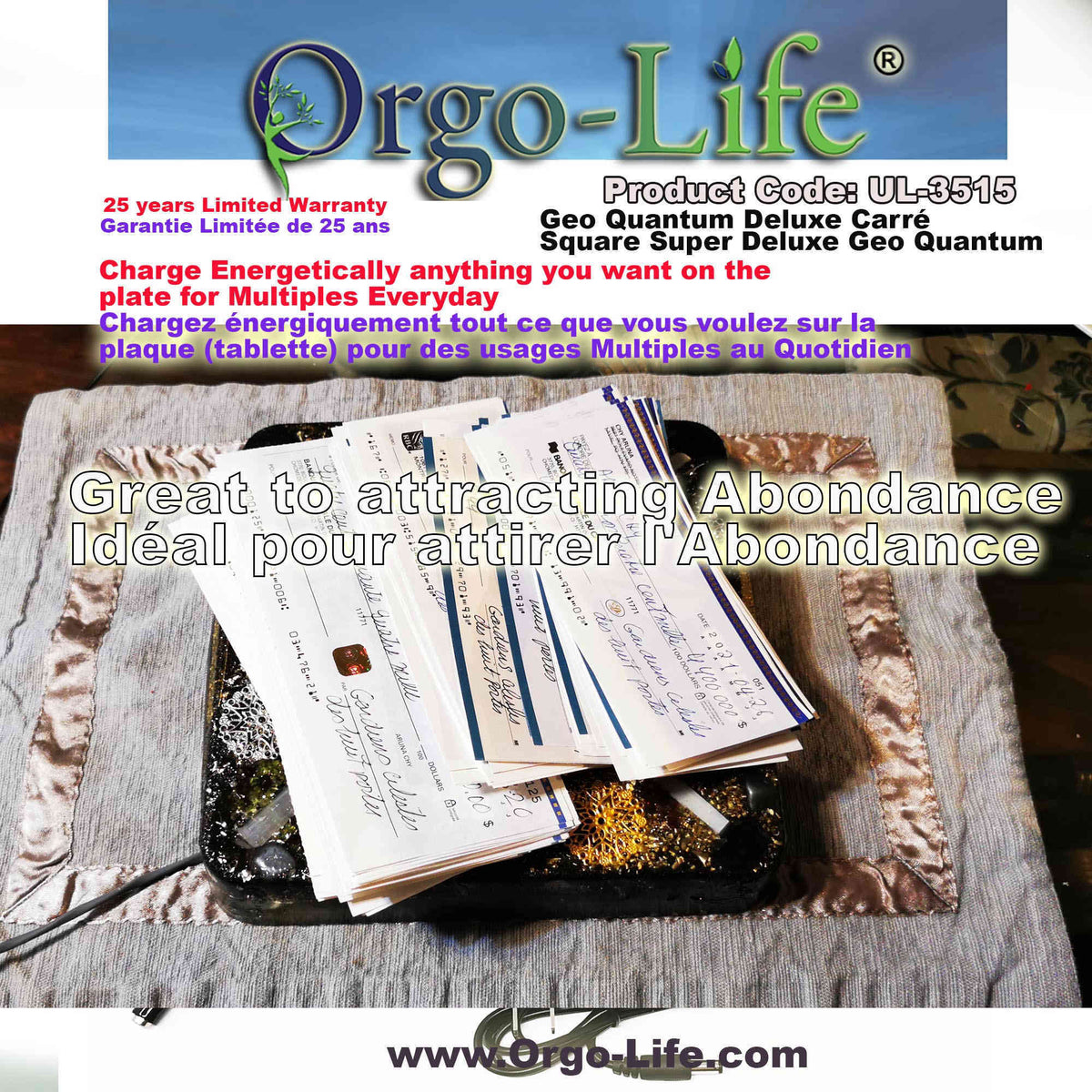 UL-3515 Himalayan Crystal Geo-Quantum Orgo-Life® Table
