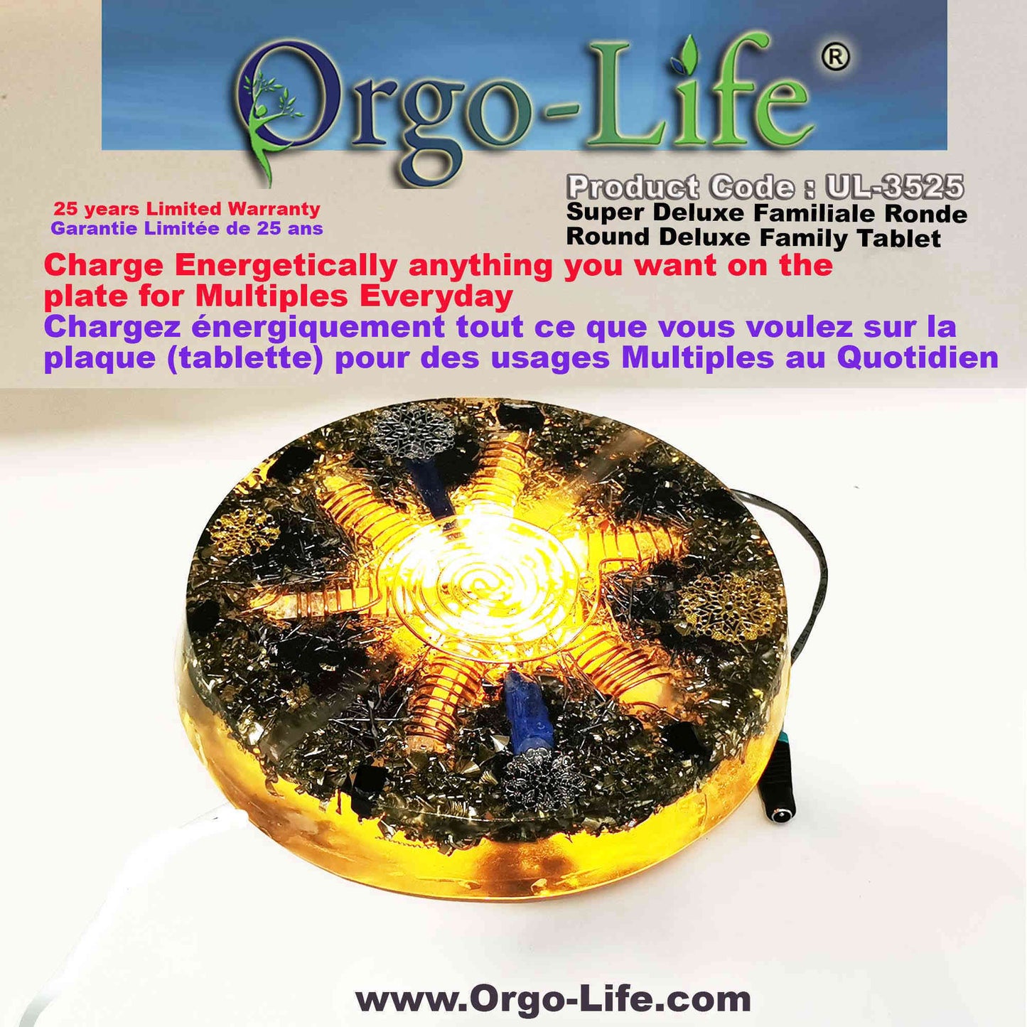 UL-3525 Orgo-Life® 5G  Himalayan Crystal Family Tablet