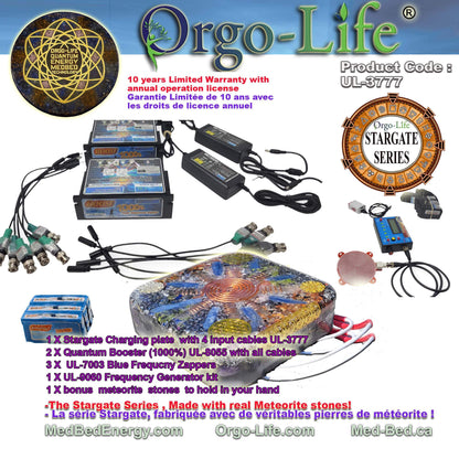 UL-3777 StarGate Orgo-Life® Square Energy Charging Plate with PEMF – Corporate Pro Series