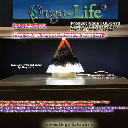 UL-3470 Himalayan Crystal Pyramid Orgo-Life® EMF Quantum Equalizer