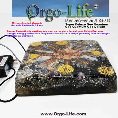UL-3519 Plaque énergétique Geo-Quantum Orgo-Life® Cristaux Himalaya