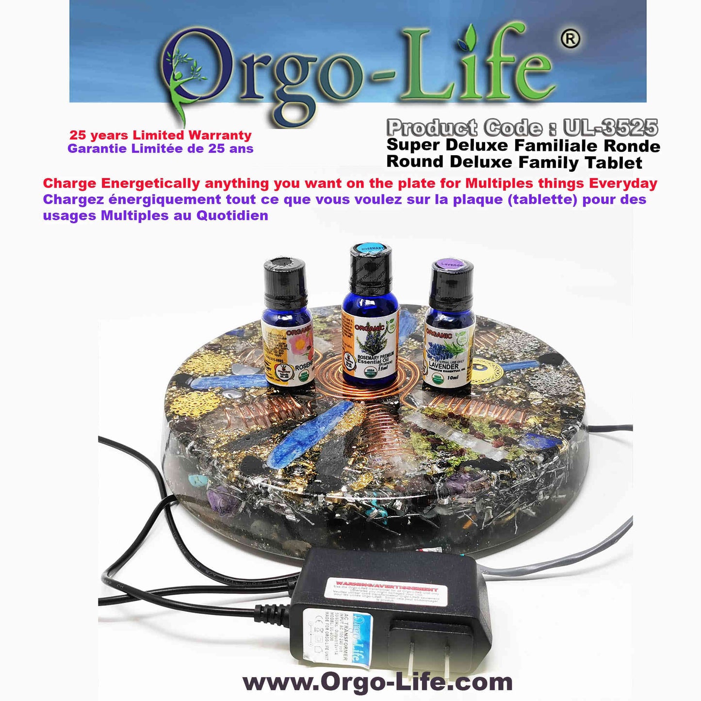 UL-3525 Orgo-Life® 5G  Himalayan Crystal Family Tablet