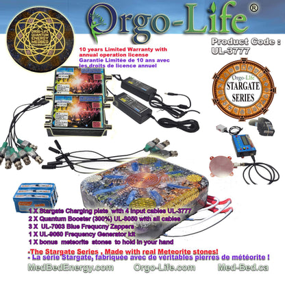 UL-3777 StarGate Orgo-Life® Square Energy Charging Plate with PEMF – Corporate Pro Series