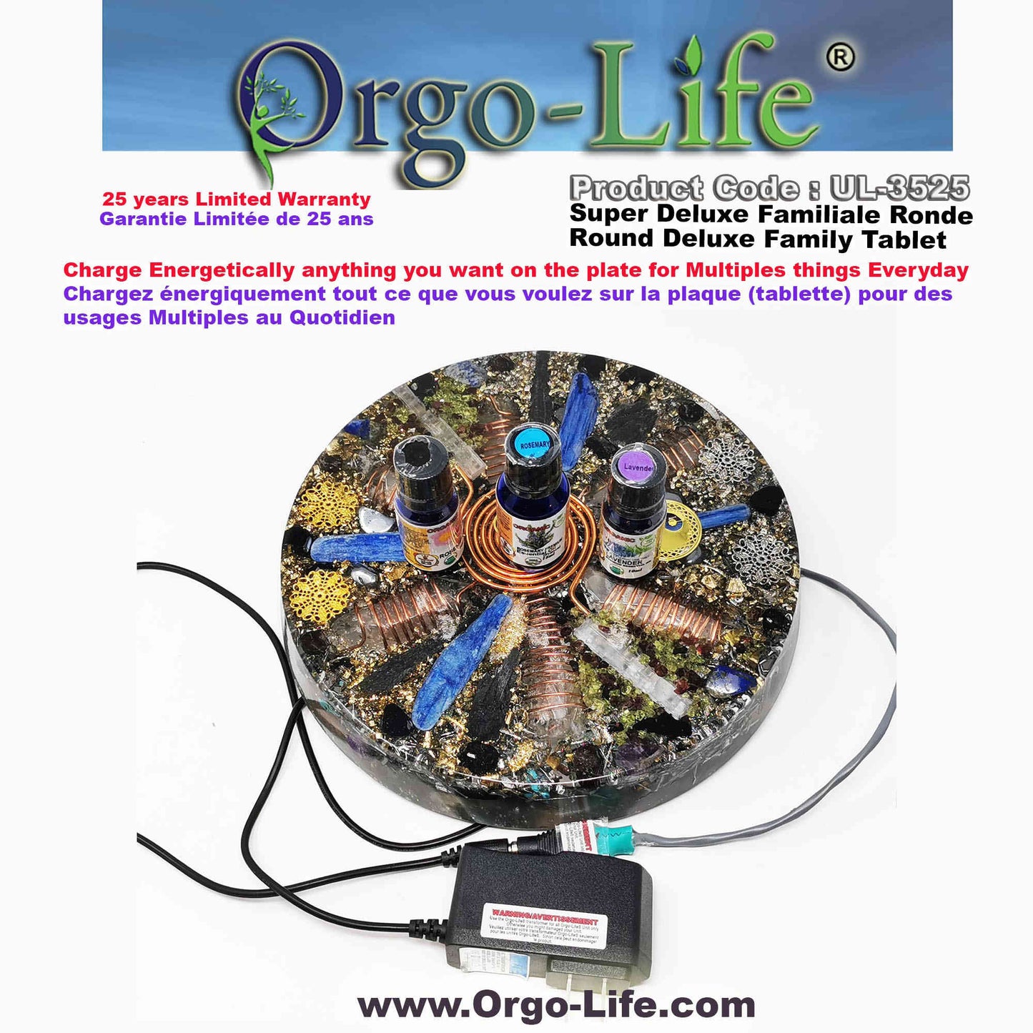 UL-3525 Orgo-Life® 5G  Himalayan Crystal Family Tablet