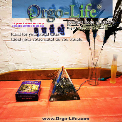 UL-3479 XXL Orgo-Life® Pyramid Himalayan Crystals – Active & Passive Technology