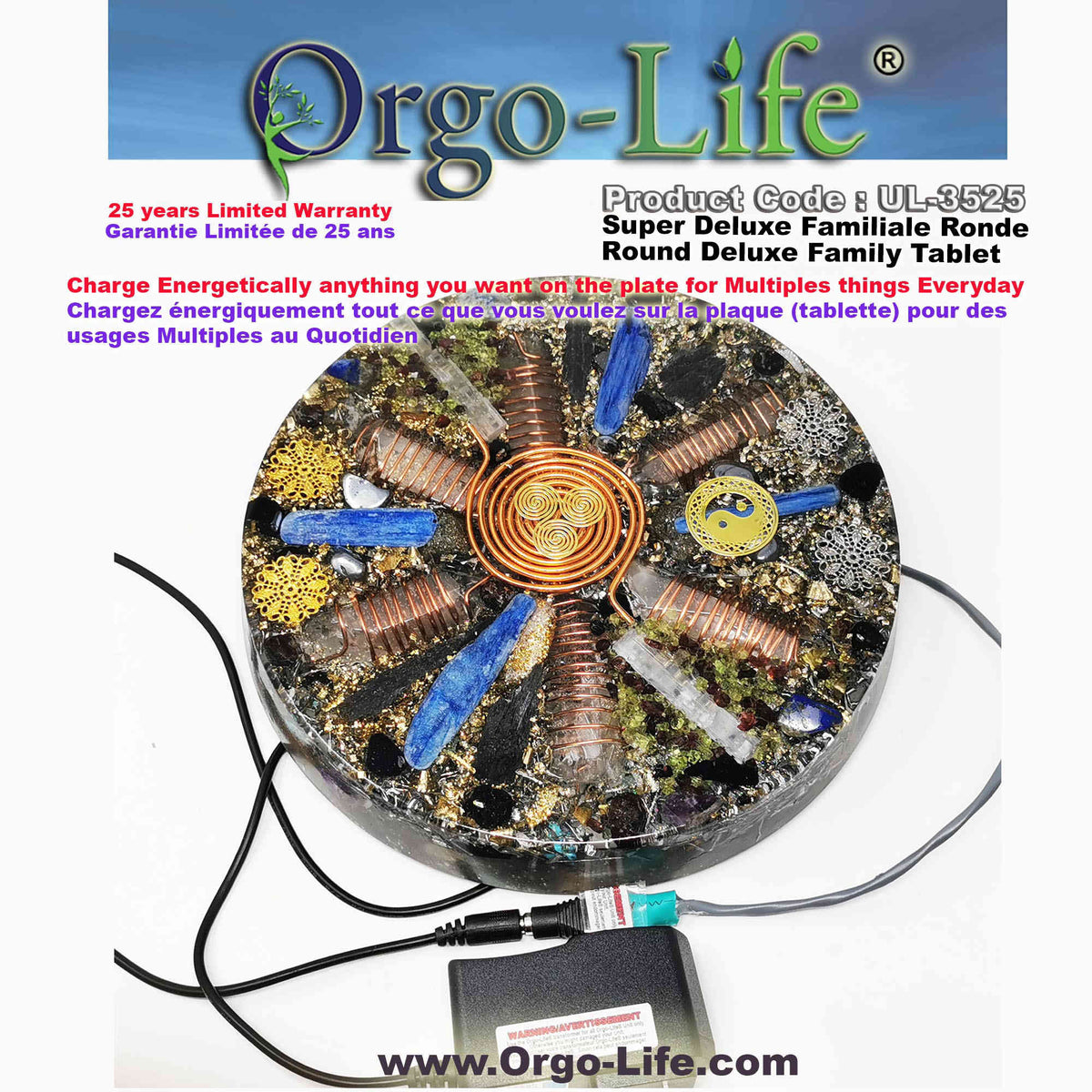 UL-3525 Orgo-Life® 5G  Himalayan Crystal Family Tablet