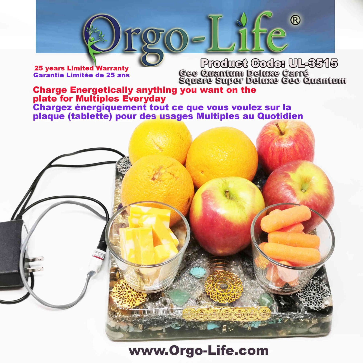 UL-3515 Himalayan Crystal Geo-Quantum Orgo-Life® Table