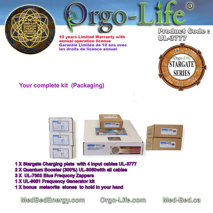 UL-3777 StarGate Orgo-Life® Square Energy Charging Plate with PEMF – Corporate Pro Series