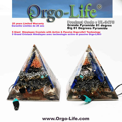 UL-3470 Himalayan Crystal Pyramid Orgo-Life® EMF Quantum Equalizer