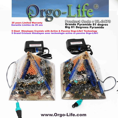 UL-3470 Himalayan Crystal Pyramid Orgo-Life® EMF Quantum Equalizer