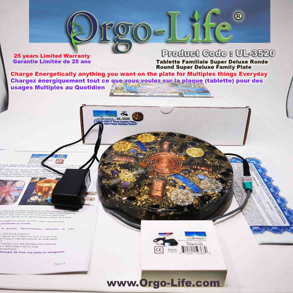 UL-3520 Orgo-Life® Quantum Technology Himalayan Crystal Energy Plate
