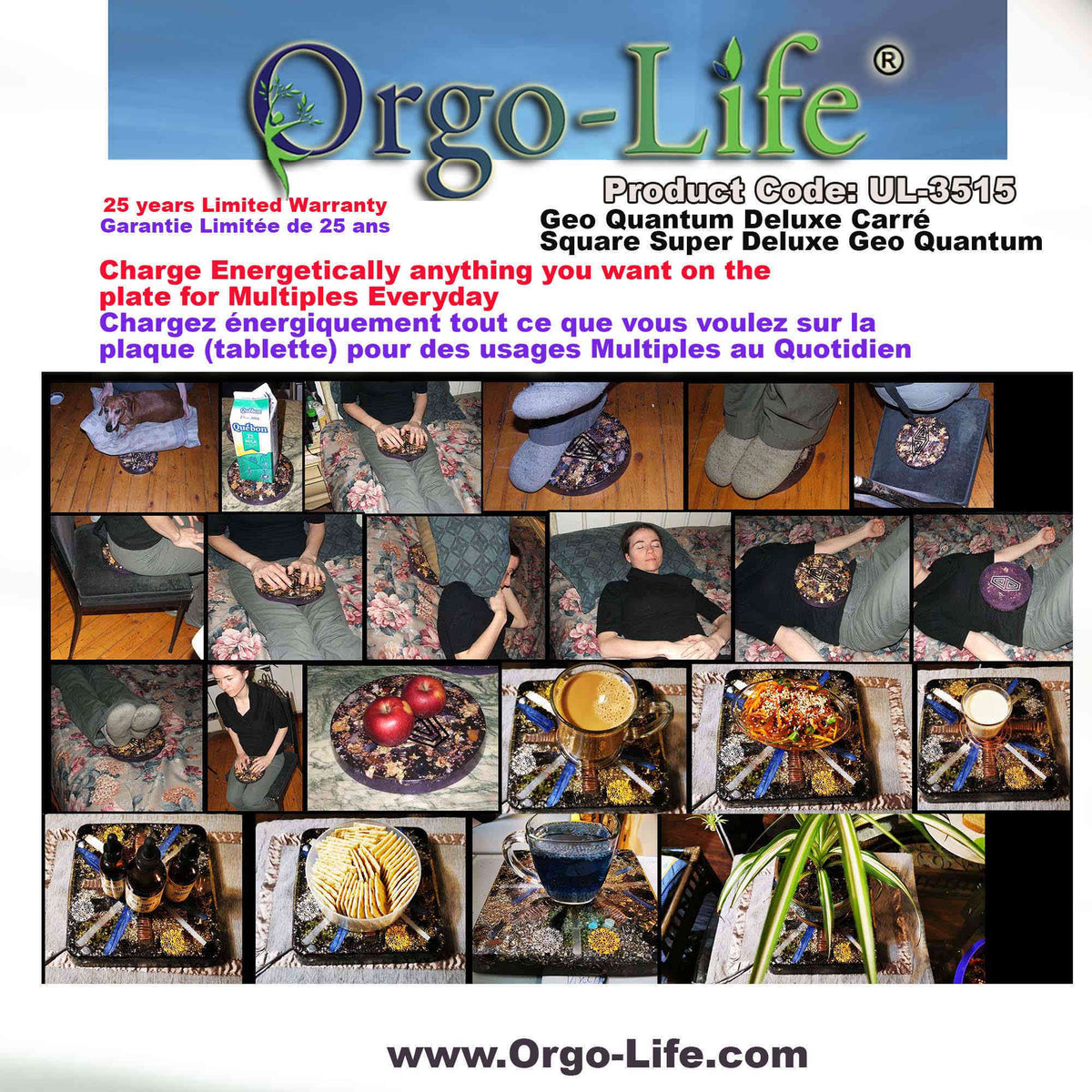 UL-3515 Himalayan Crystal Geo-Quantum Orgo-Life® Table