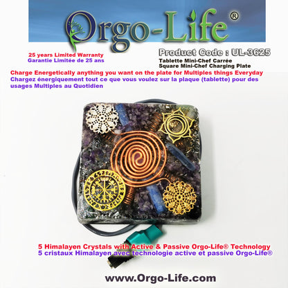 UL-3625 Orgo-Life®  – Himalayan Crystal Plate: Orgo-Life Technology, Portable Travel Size