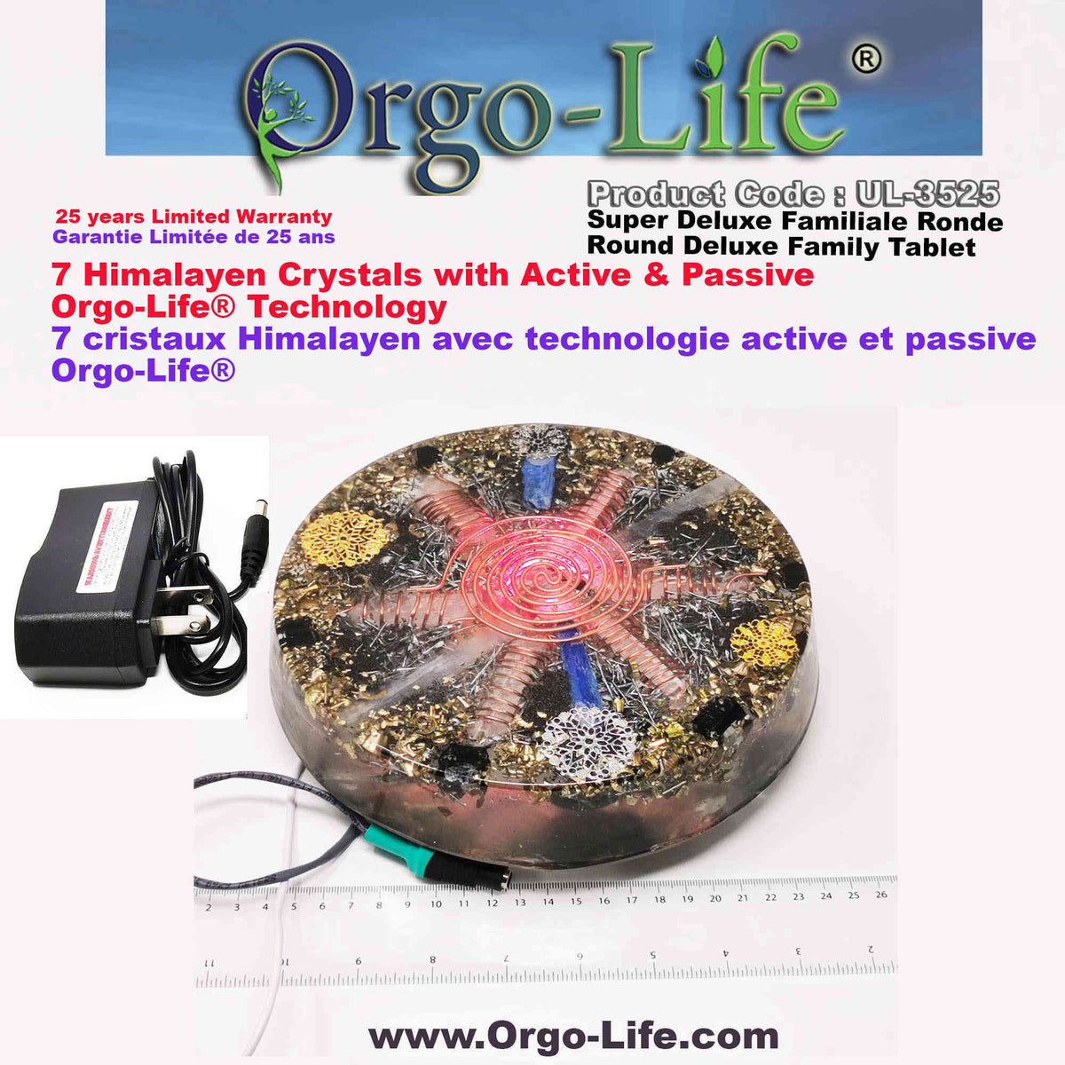 UL-3525 Orgo-Life® 5G  Himalayan Crystal Family Tablet