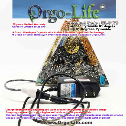 UL-3479 XXL Orgo-Life® Pyramid Himalayan Crystals – Active & Passive Technology