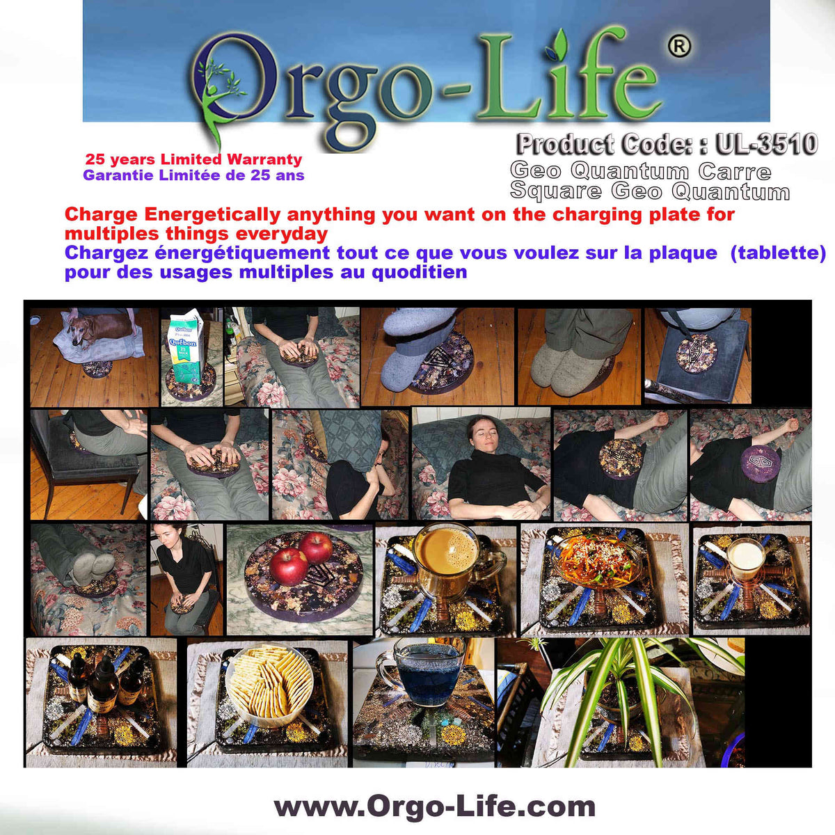 UL-3510 Orgo-Life® Himalayan Crystal Geo-Quantum Tablet