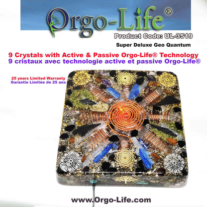 UL-3519 Plaque énergétique Geo-Quantum Orgo-Life® Cristaux Himalaya
