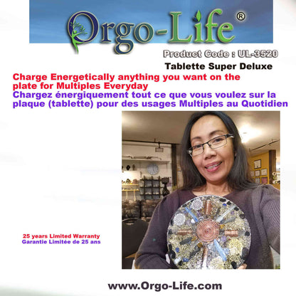 UL-3520 Orgo-Life® Quantum Technology Himalayan Crystal Energy Plate