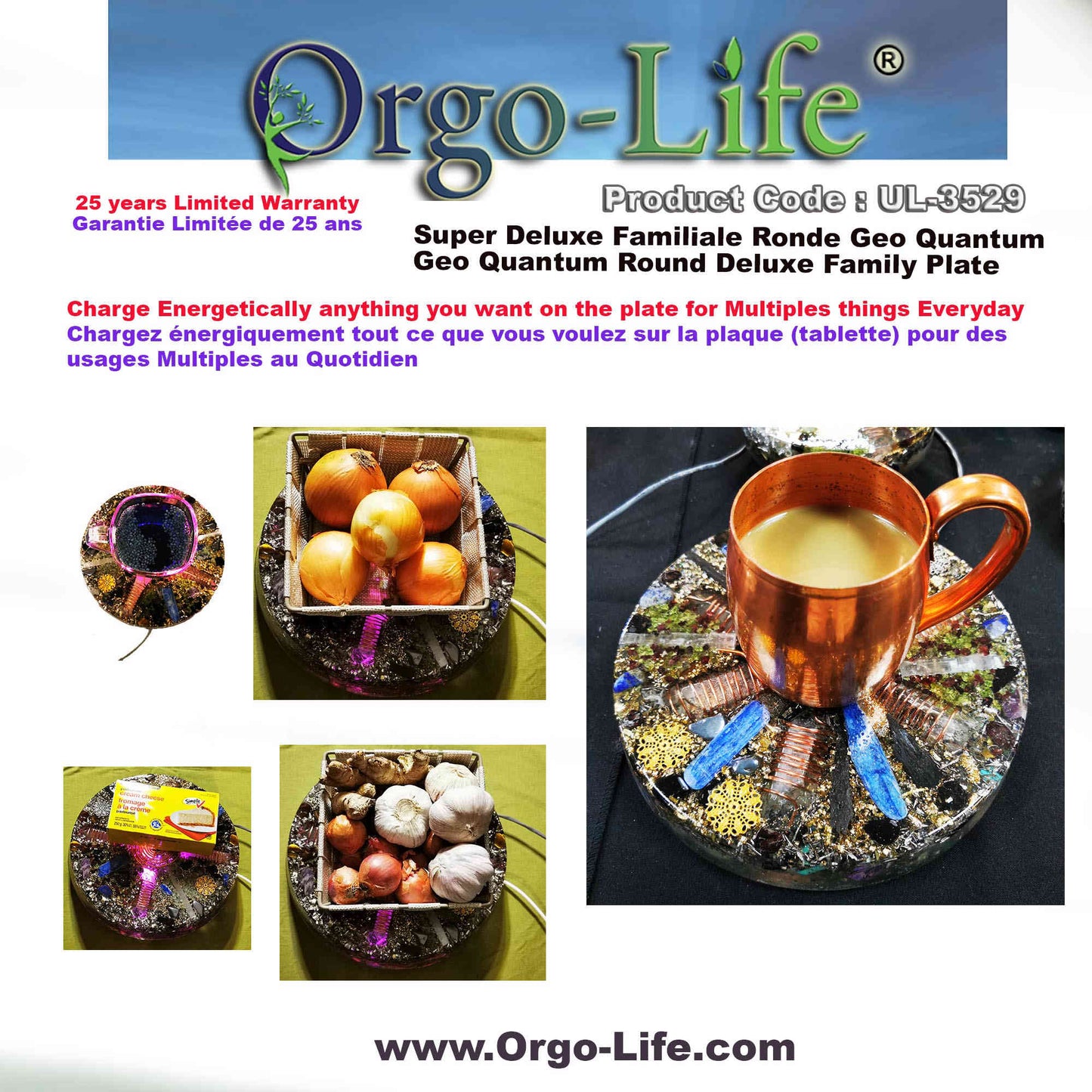 UL-3529 Orgo-Life Himalayan Crystal Family Tablet: 5G & EMF Quantum Equalizer