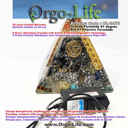 UL-3479 XXL Orgo-Life® Pyramid Himalayan Crystals – Active & Passive Technology