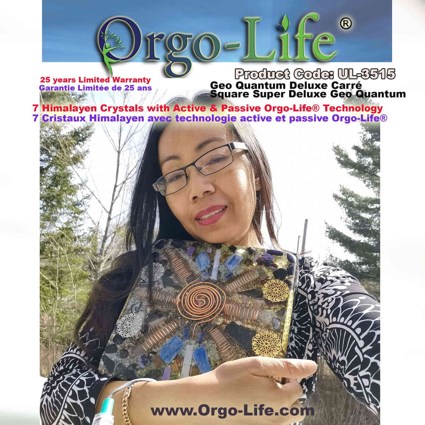 UL-3515 Himalayan Crystal Geo-Quantum Orgo-Life® Table