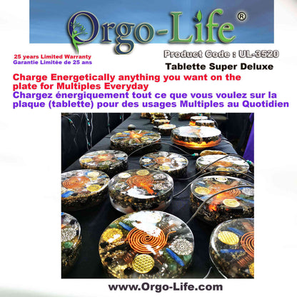 UL-3520 Orgo-Life® Quantum Technology Himalayan Crystal Energy Plate