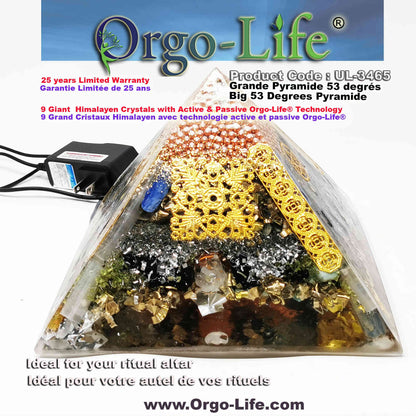 UL-3465 Large Himalayan Crystal Pyramid