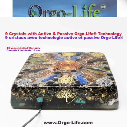 UL-3519 Plaque énergétique Geo-Quantum Orgo-Life® Cristaux Himalaya