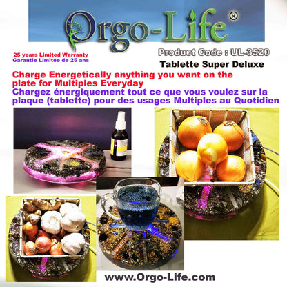 UL-3520 Orgo-Life® Quantum Technology Himalayan Crystal Energy Plate