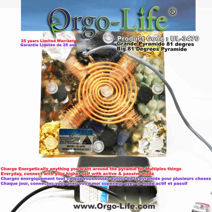 UL-3470 Himalayan Crystal Pyramid Orgo-Life® EMF Quantum Equalizer