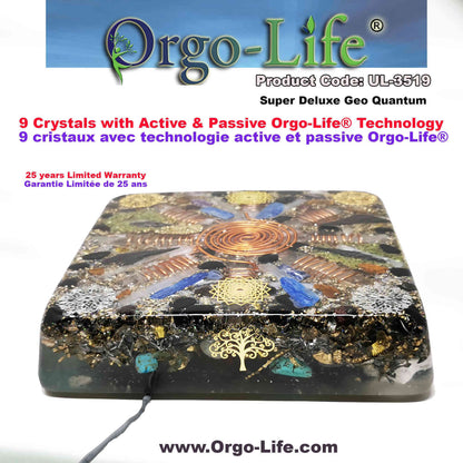 UL-3519 Plaque énergétique Geo-Quantum Orgo-Life® Cristaux Himalaya