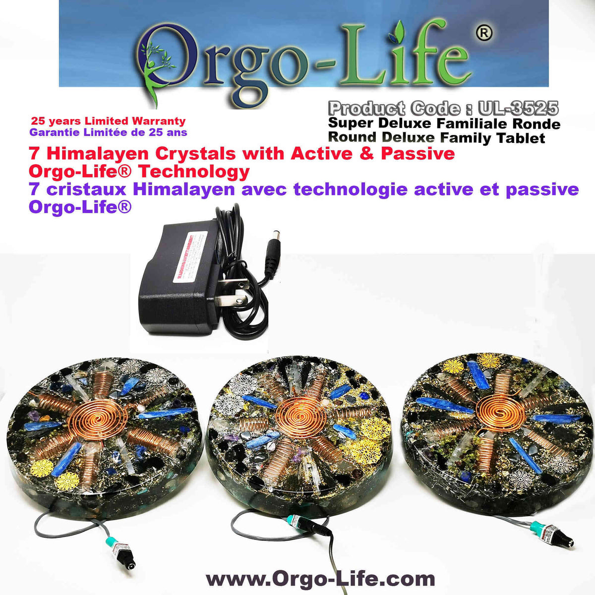 UL-3525 Orgo-Life® 5G  Himalayan Crystal Family Tablet