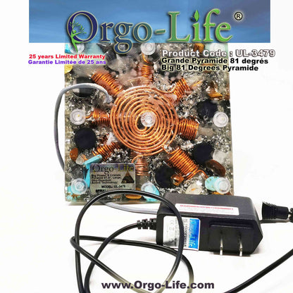 UL-3479 XXL Orgo-Life® Pyramid Himalayan Crystals – Active & Passive Technology