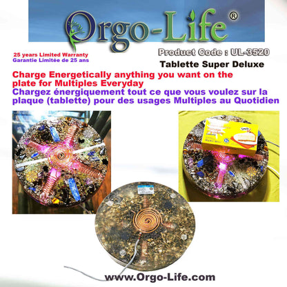 UL-3520 Orgo-Life® Quantum Technology Himalayan Crystal Energy Plate