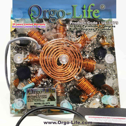 UL-3479 XXL Orgo-Life® Pyramid Himalayan Crystals – Active & Passive Technology