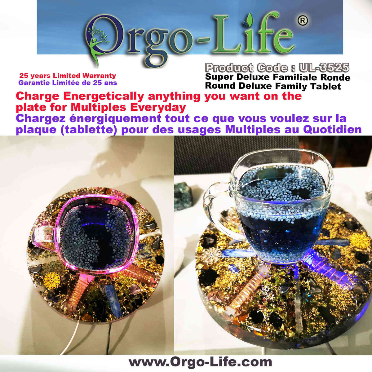 UL-3525 Orgo-Life® 5G  Himalayan Crystal Family Tablet