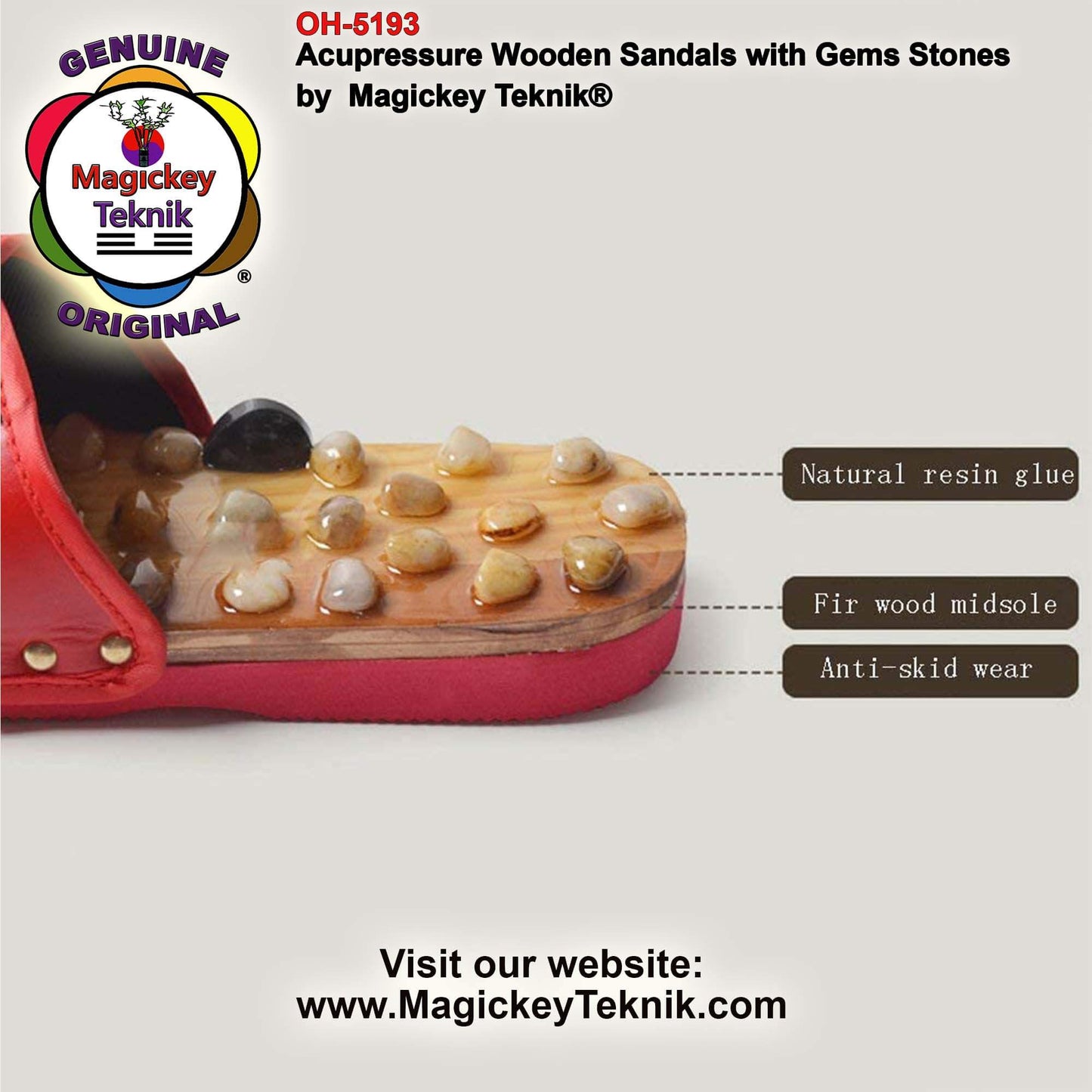 OH-5193 – Magickey Teknik® Acupressure Sandals