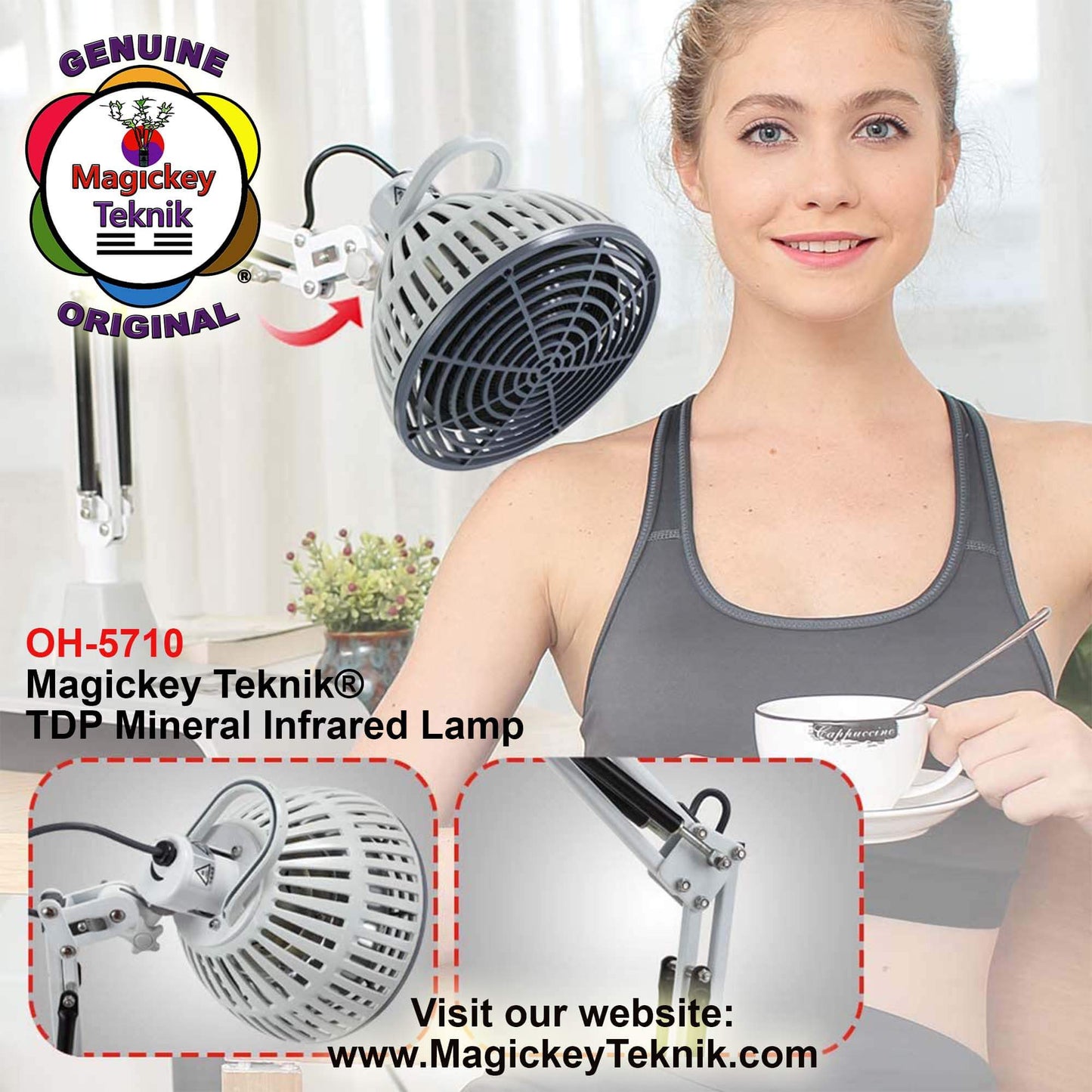 OH-5710 – Compact Mineral Heating Lamp  MAGICKEY TEKNIK®