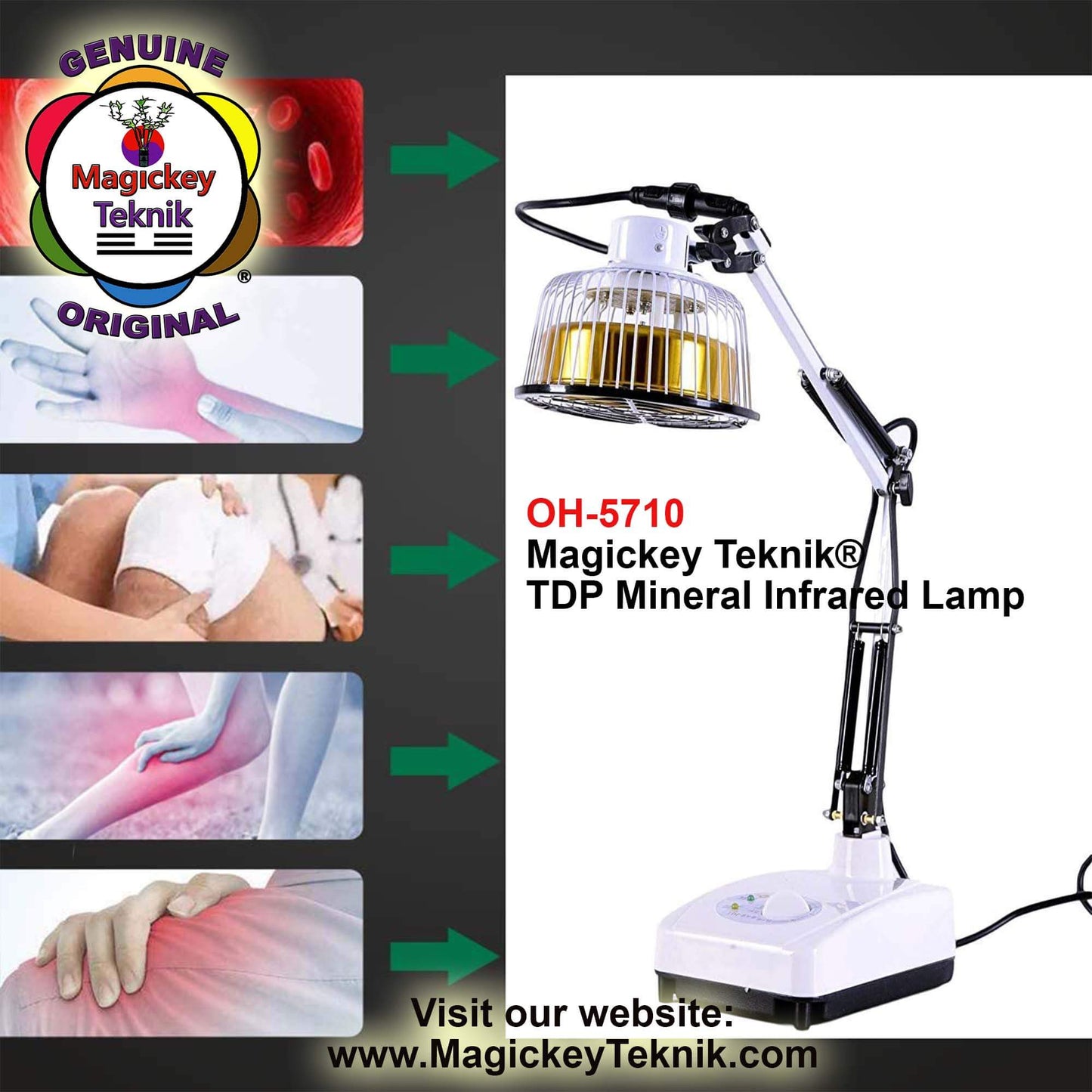 OH-5710 – Compact Mineral Heating Lamp  MAGICKEY TEKNIK®