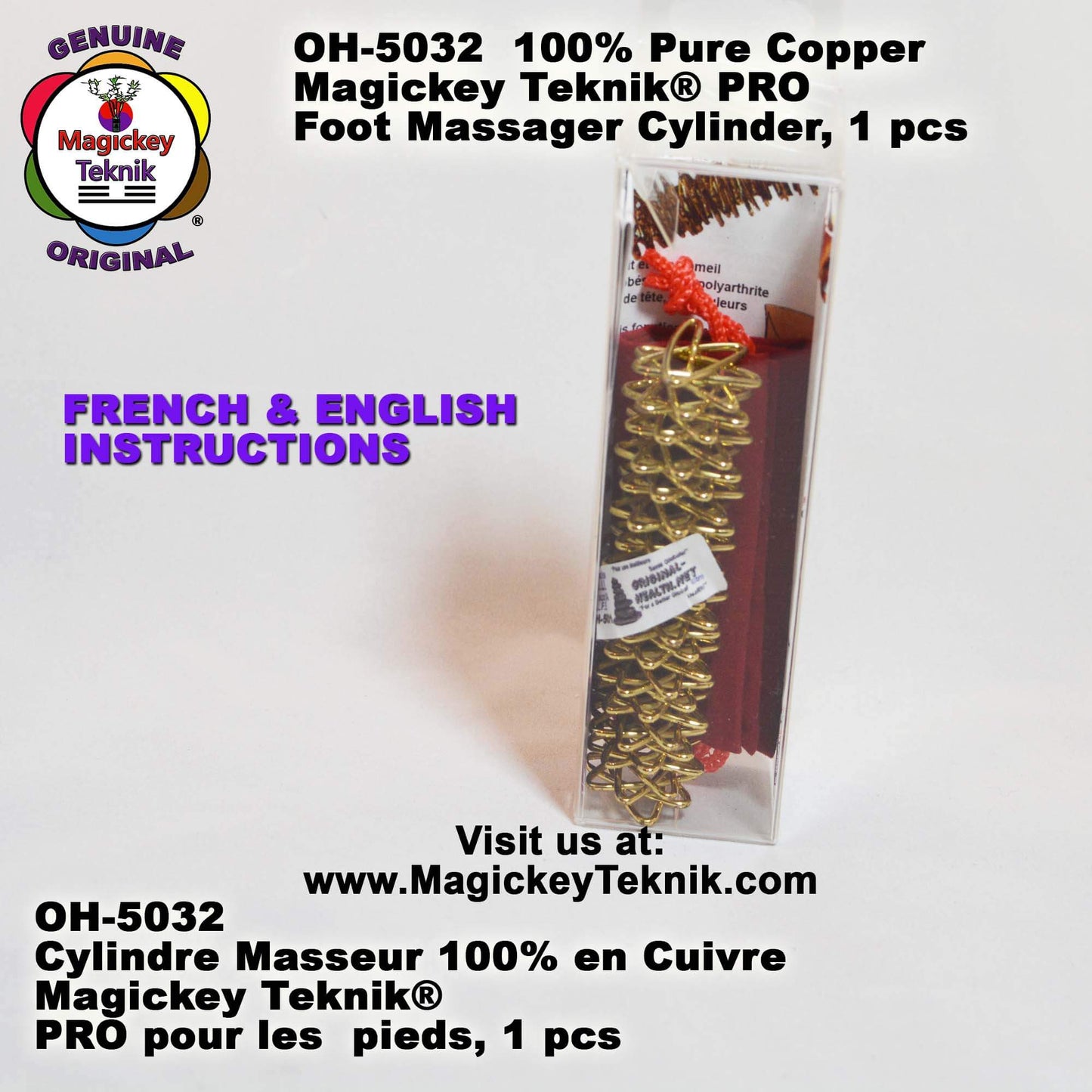 OH-5032 Magickey Teknik® Foot Massage Roller