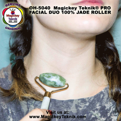 OH-5040  Rouleau en jade pour le visage et le corps